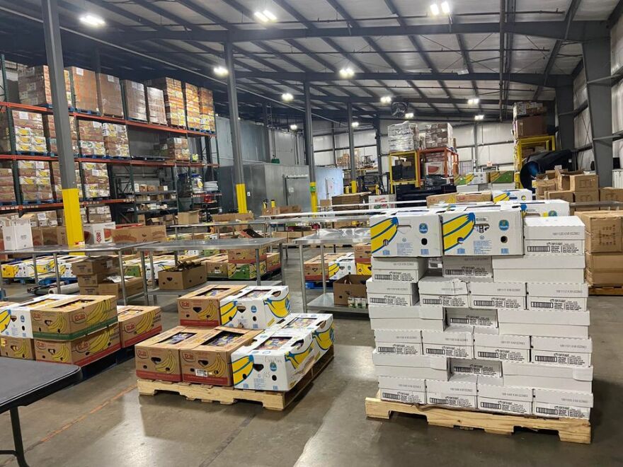 Warehouse at the Chattanooga Area Food Bank.