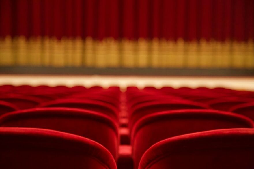 red chairs in a theater