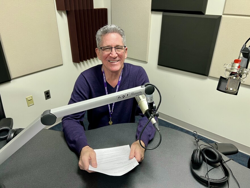 Ron Homann in NPR Illinois Studio F