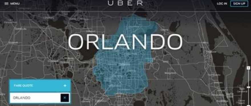 The car service, Uber, expanded to Orlando in June. City council will consider a proposal to raise fare.Photo: Uber.