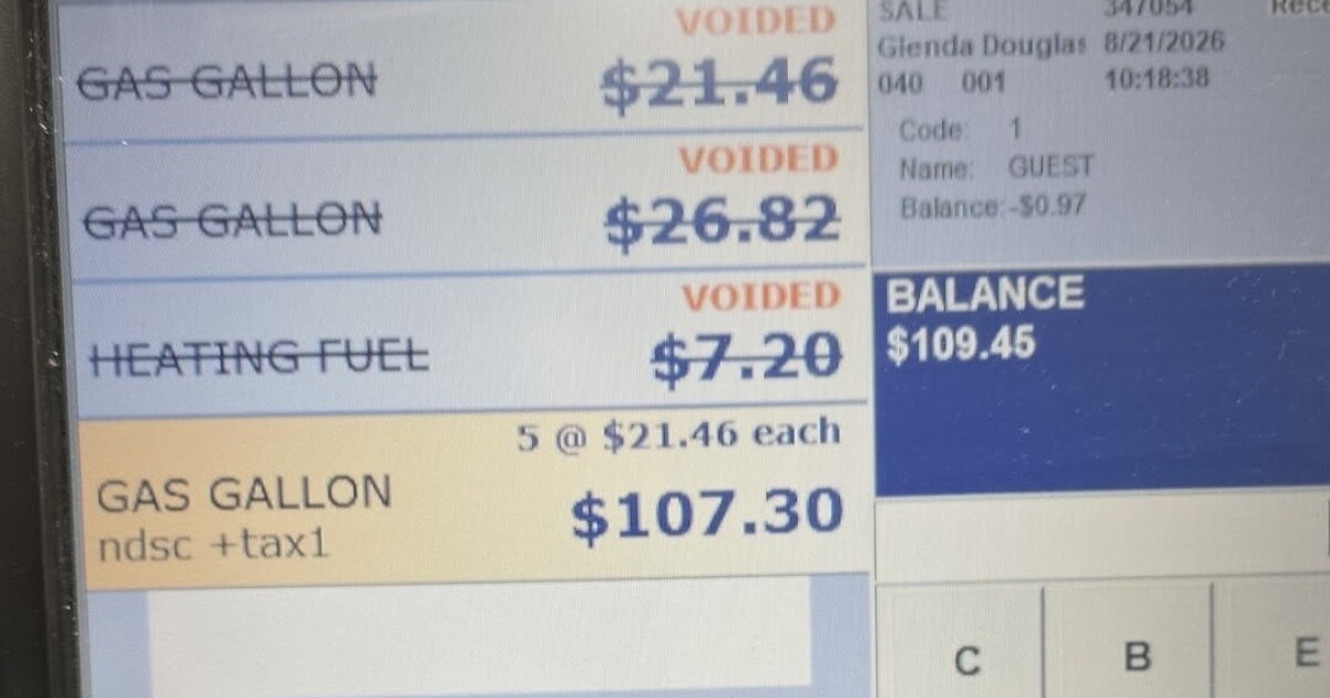 Gasoline hits $26 per gallon in the northwest Alaska village of Shungnak