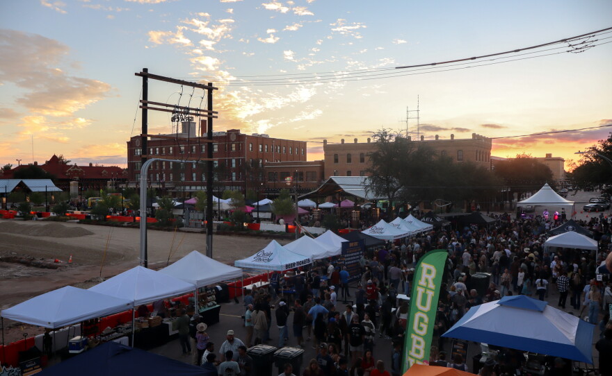 Overhead View of Oktoberfest, photo by Emma Coats.
