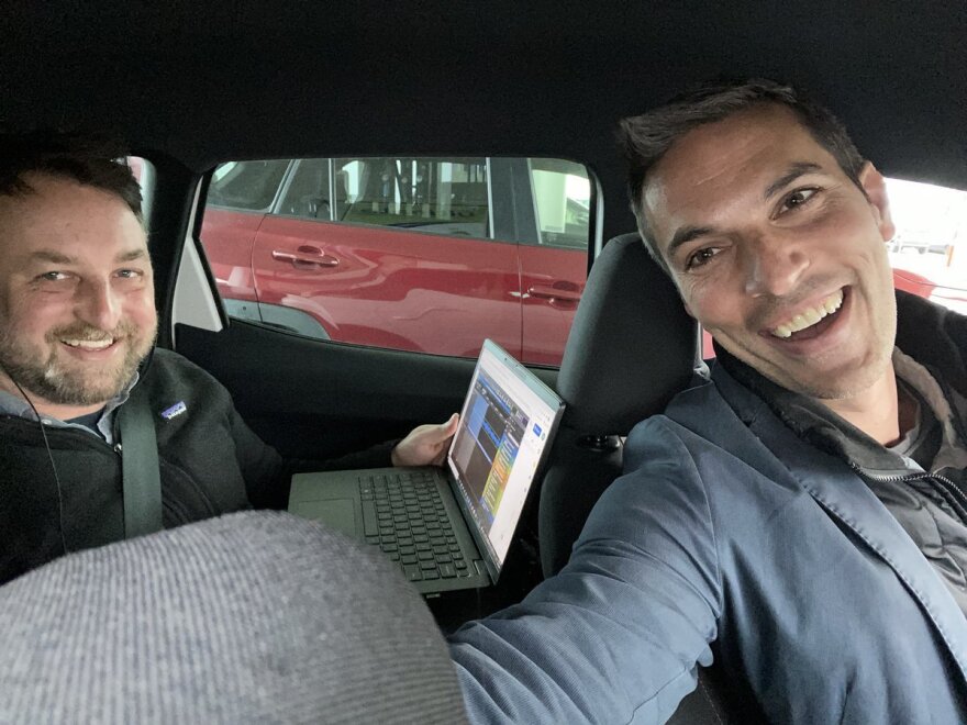 Ari Shapiro and producer Matt Ozug