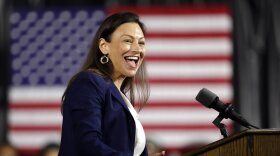 Nikki Fried at the podium