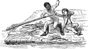 Twain’s book was written as social commentary and through the lens of an unlikely friendship, readers in the 19th Century as well as today are forced to confront some of the ugly elements of slavery.