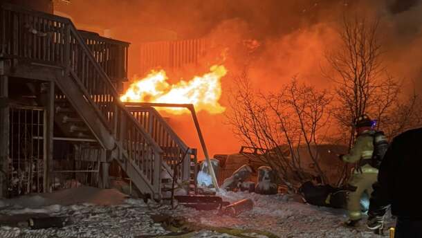 Kotzebue firefighters respond to a house fire on Saturday night