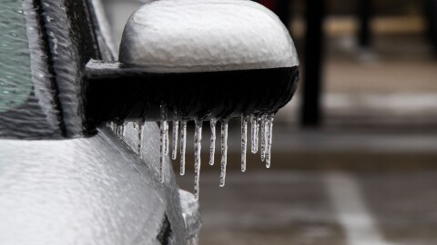 Icicles form on a car during the winter storm Thursday, Feb. 2, 2023, in Fort Worth.