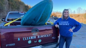 Whitney Lewis with her truck “Maroonie”