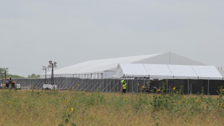 The migrant facility in Donna, Texas, was constructed in 13 days.