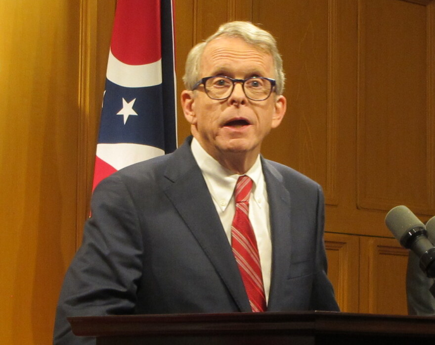 Gov.-elect Mike DeWine speaks at an event announcing some of his cabinet members in November. 