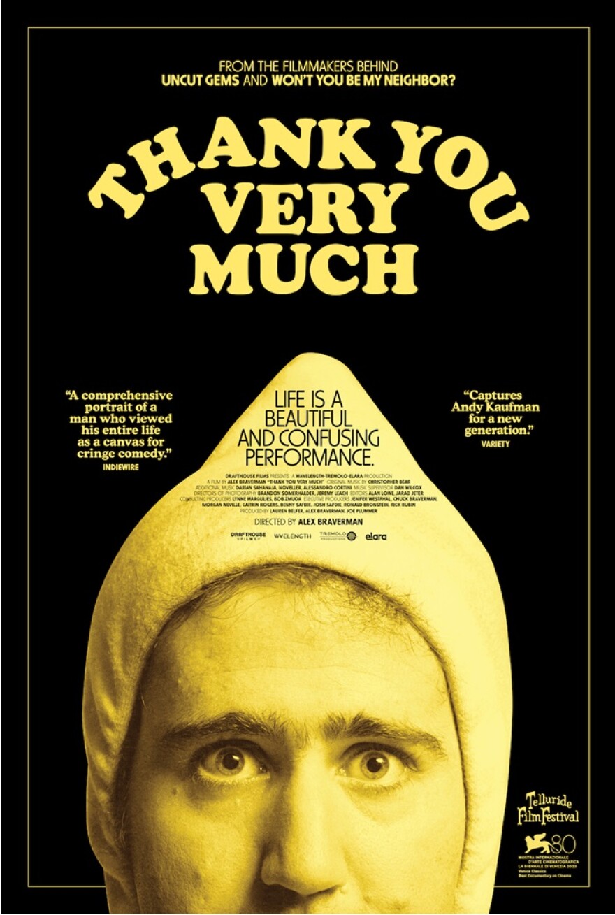 The new documentary "Thank You Very Much" explores the life and work of Andy Kaufman.
