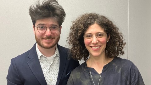 Pianist Dimitri Malignan and soprano Lily Arbisser pictured March 24, 2026, ahead of their free recital on Thursday, March 26 at 6 p.m. in the Figge Art Museum lobby, Davenport.