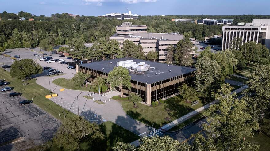 ICE's Boston Field Office in Burlington, Mass. (Robin Lubbock/WBUR)