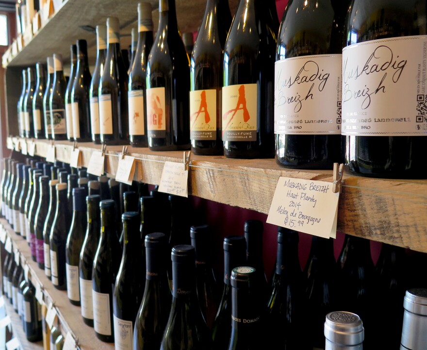 Bottles for sale at Passage de la Fleur, a natural wine shop in Brooklyn, N.Y. For some, natural wines must be completely unadulterated — without the use of sugar, clarifiers or other additives common in modern winemaking. Other natural winemakers, however, will use a little sulfur dioxide or added yeast to correct problems, according to Stephen Meuse, a wine buyer in Massachusetts.