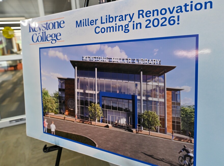 Keystone College plans to renovation its library on campus.