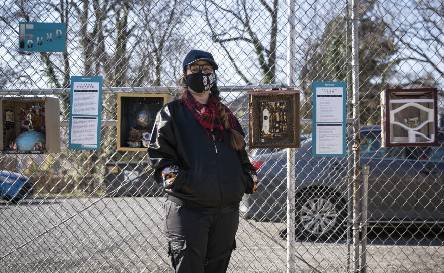 Alicia Tarr started selling masks during the pandemic. She says she found a community of people who were also making masks to help those who either "couldn't get it themselves or it was not affordable."