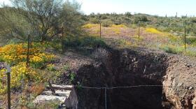 An abandoned mine in Arizona's Sonoran Desert.