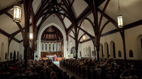 An image from the first Tapestry Farms' Harvest Moon Celebration, at Davenport's Trinity Episcopal Cathedral, in October 2025, which raised $20,000.