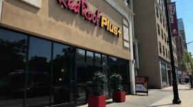 Two of Connecticut's 21 evacuee families enrolled in the Federal Emergency Management Agency's Transitional Shelter Assistance program live at the Red Roof Inn Plus in downtown Hartford. At the height of the program, nearly 40 families were placed here.