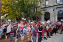 Protesters gathered in downtown Ithaca Tuesday, expressing outrage over Cornell University’s handling of an alleged sexual assault in 2024 and urging faculty to issue a vote of no confidence in the university administration.