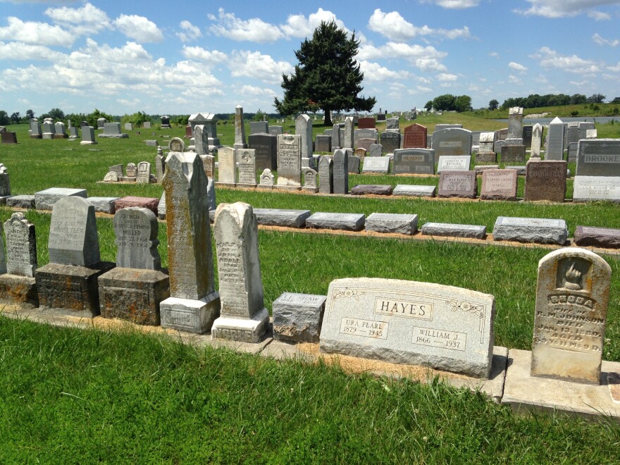  Many headstones and markers at the Hardin Cemetery were recovered after the floods, but the caskets and bodies were never located.