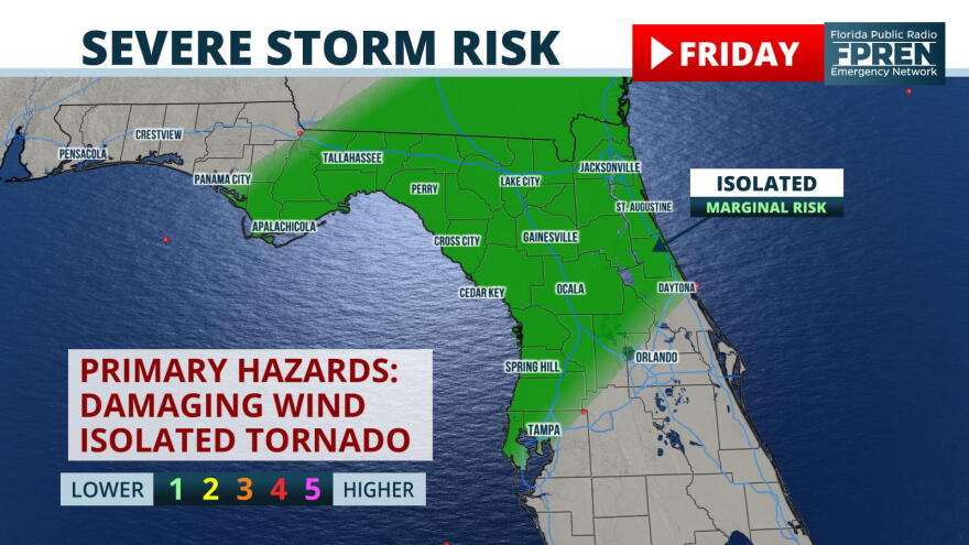 Friday Storm Risk