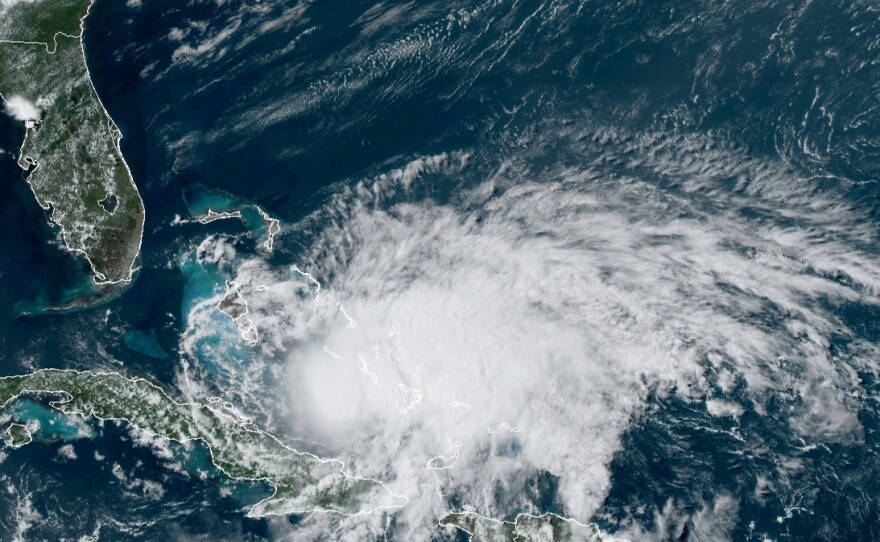 Isaias is predicted to strengthen before nearing the U.S. coast this weekend. The storm is currently bringing dangerous rains to the Bahamas.
