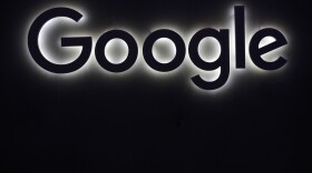 The Google logo is seen at the Vivatech, a gadgets show in Paris, France, Friday, June 16, 2017. (Thibault Camus/AP)