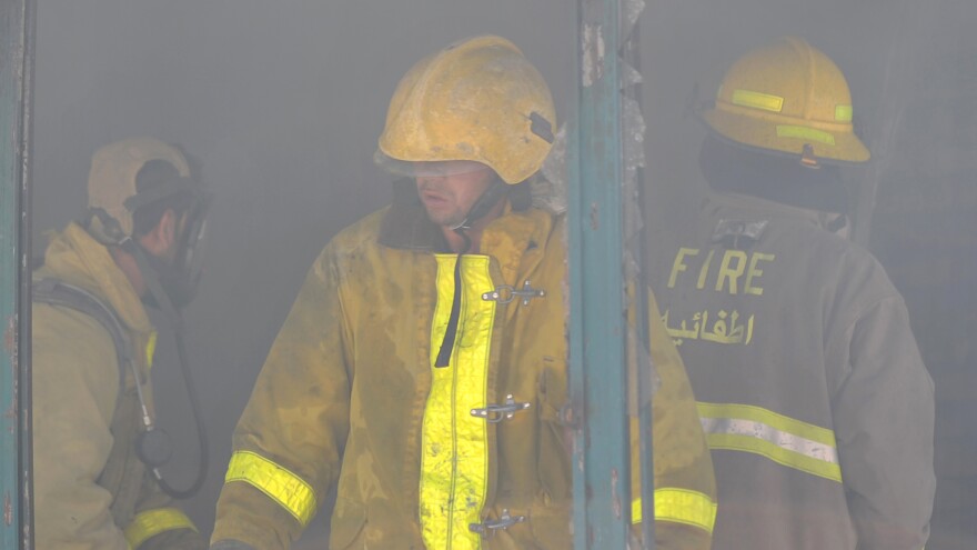 Buildings in Kabul are often illegally constructed with questionable materials, keeping firefighters busy.