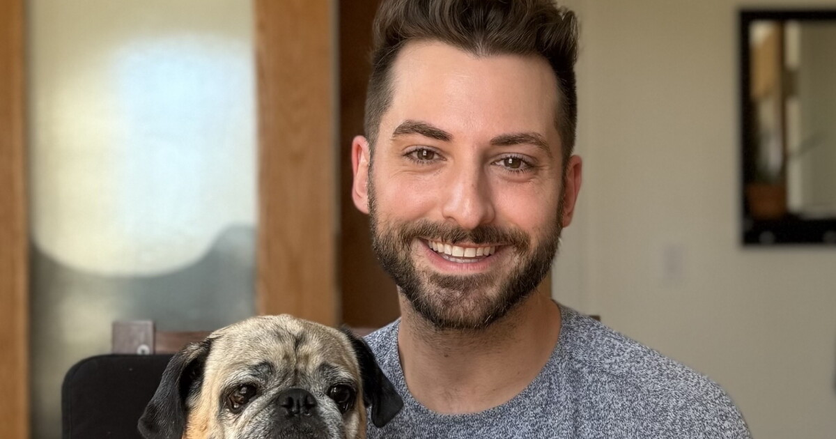 TikTok star and best-selling author Jonathan Graziano and his dog, Milton