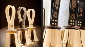 Malmark handbells on the left and Schulmerich bells on the right.