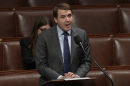 Congressman Chris Pappas speaking in favor of the Veterans' Transition to Trucking Act, legislation aimed at making it easier for veterans to gain trucking licenses