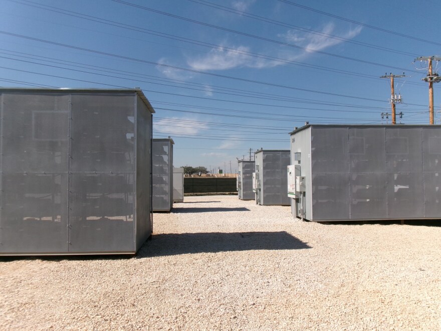 The electric vehicle batteries are used in this grid storage application as they come from car makers.