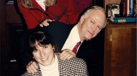 Lauri Hennessey (top), Mimi Mahoney, Senator Bob Packwood, Julia Brim-Edwards, and Bobbi Munson. Shortly after this photo was taken, Hennessey joined Packwood's personal staff.