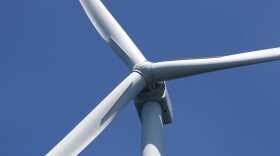 A wind turbine stands at the Vineyard Wind 1 offshore wind project, July 23, 2025.