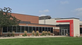 Spirit Lake High School in Spirit Lake, Iowa, is shown on August 12, 2026. (Jamie Axlund)