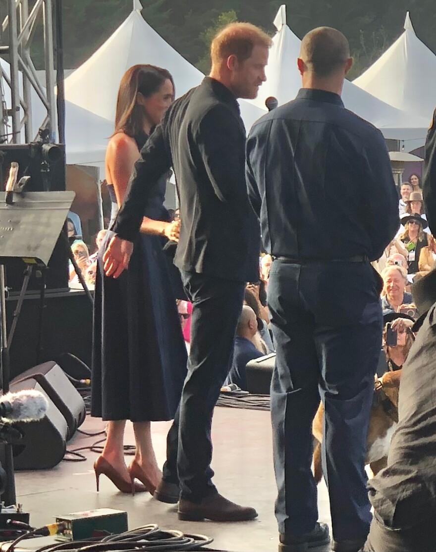 Megan Markle and Prince Harry at the 2025 One805Live! event in Summerland.