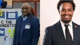  Incumbent Charlie D. Frost Sr (left) and challenger Jamel L. David 