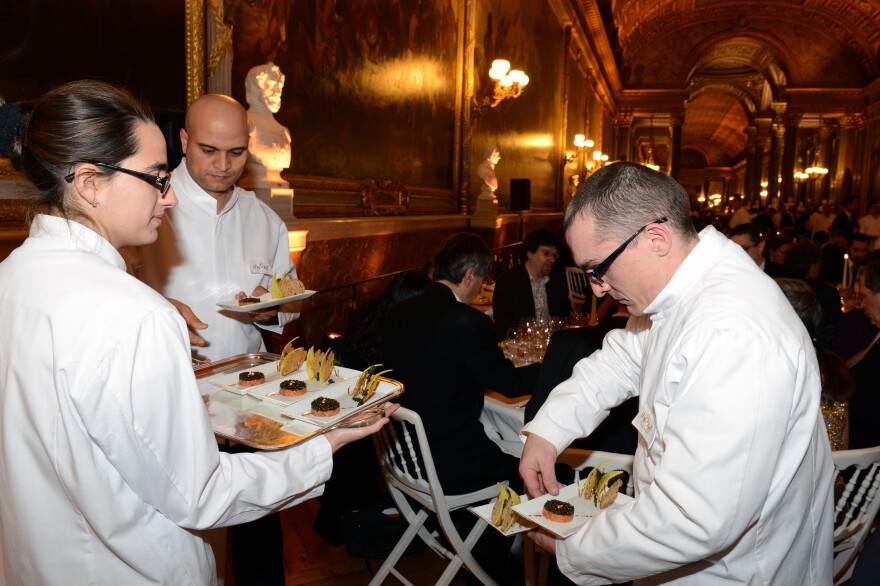 At Versailles, diners were regaled with a seven-course meal prepared by top chefs on Mar. 19.