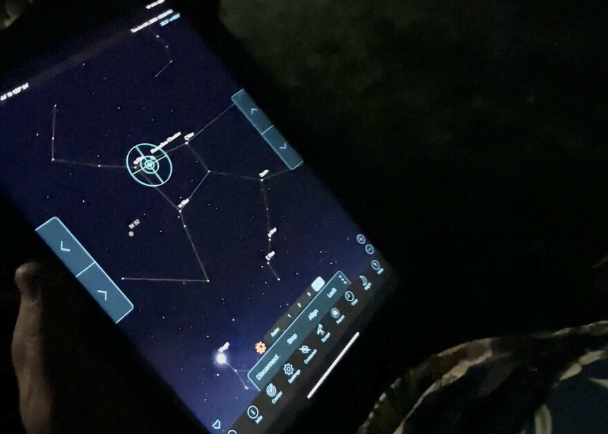 The tablets allow the telescopes to be directed to specific points in the sky.
