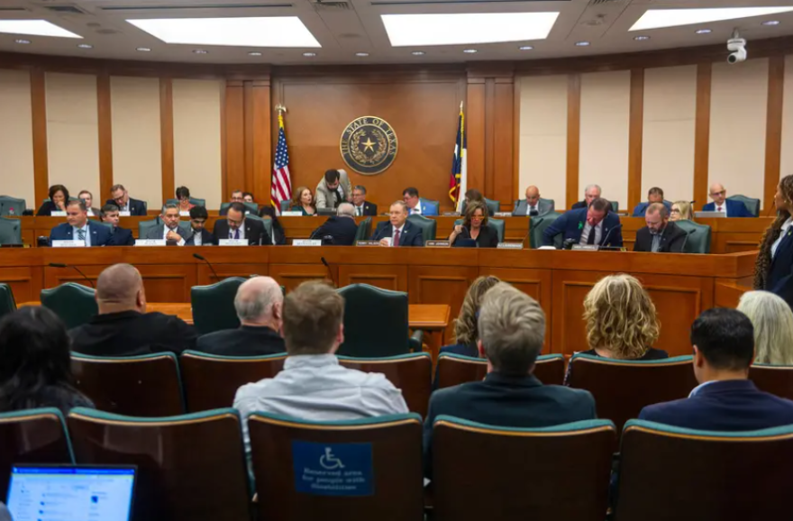 Members of the Texas Senate and House hold a joint Disaster Preparedness and Flooding committee meeting on Wednesday, July 23, at the state capitol in Austin. The joint committee was formed in the aftermath of the devastating flooding in Texas’ Hill Country on Friday, July 4.