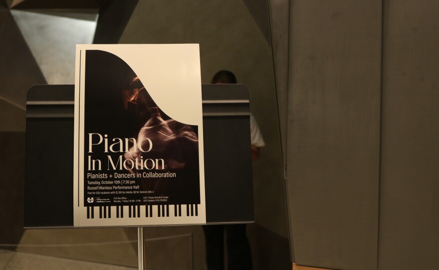 "Piano in Motion" concert where USU Piano majors collaborated with Cache Valley Civi Ballet dancers.