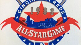 The 1988 All-Star Game logo was featured on the Reds media guide cover in 1988.