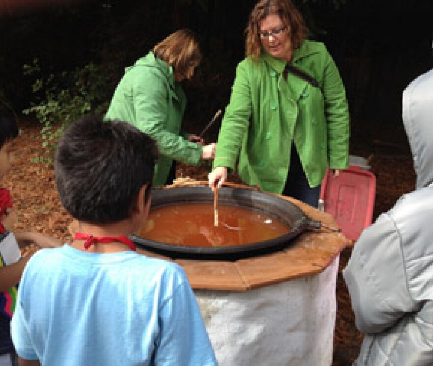 candle making at the Santa Cruz Mission State Historic Park