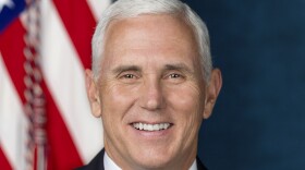 Vice President Micheal Pence poses for his official portrait at The White House, in Washington, D.C., on Tuesday, October 24, 2017. (Official White House Photo by D. Myles Cullen)