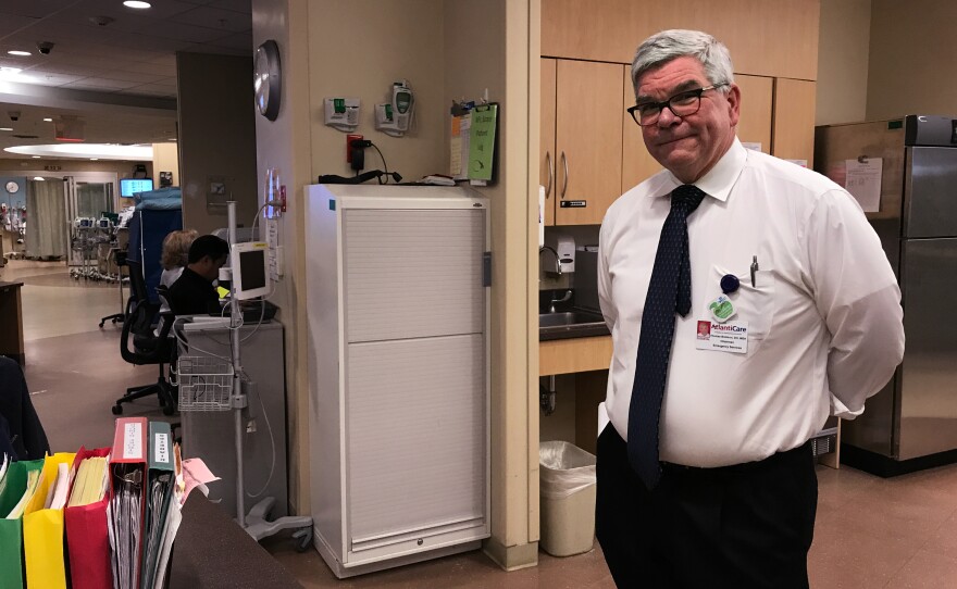 Dr. Thomas Brabson, chairman of emergency services at AtlantiCare Regional Medical Center in Atlantic City, N.J., has started an alternatives-to-opioids program in his hospital's ER that's modeled after St. Joseph's University Medical Center's program.