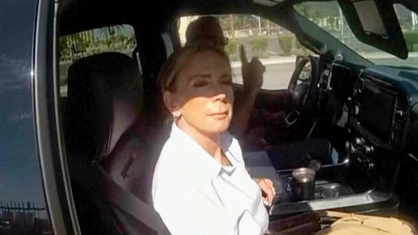 This image taken from a Las Vegas Metropolitan Police Department body camera video shows a police officer pulling over Nevada Gov. Joe Lombardo on May 15, 2026, in Las Vegas. (Las Vegas Metropolitan Police Department via AP)