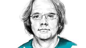 A sketch drawing of Tom C. Hunley