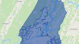 A map of Hamilton County, TN.