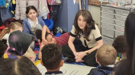 Laura Sosik teaches her second grade students at Isaac Tripp Elementary School in Scranton.